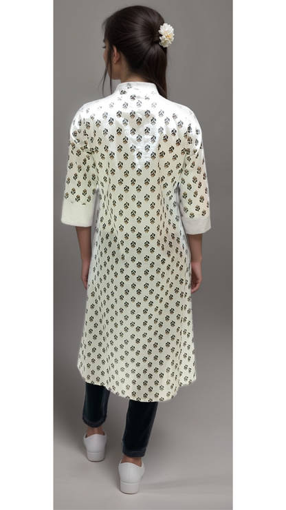 Myror Premium Clothing Printed Cotton Kurtis for Office and Casual Wear