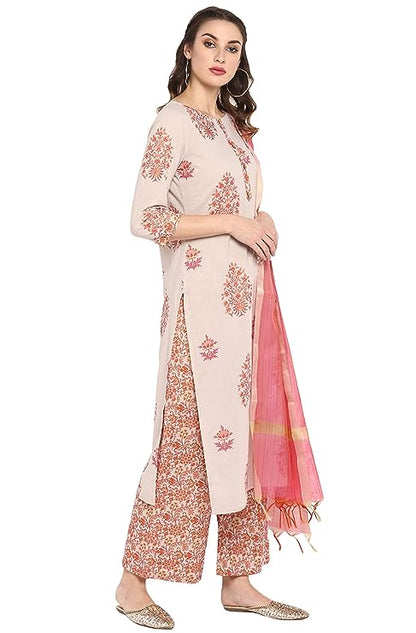 Janasya Women's Cotton Salwar Suit Set