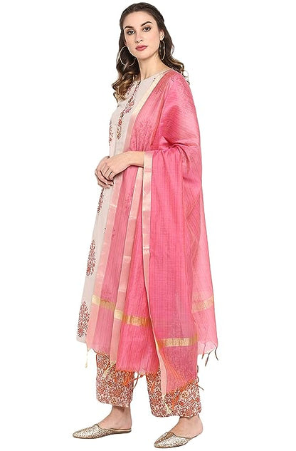 Janasya Women's Cotton Salwar Suit Set