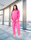 Myror Rayon pink office wear coord set