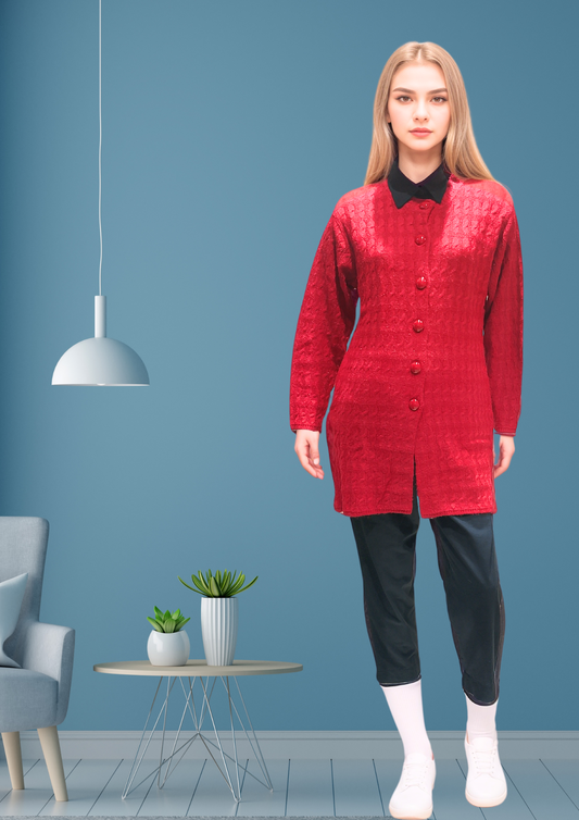 Myror Woolen long Coat for office and casual wear MYROR Myror Woolen long Coat for office and casual wear MYROR