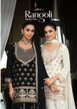 Rangoli - Embroidered Chinon Readymade Salwar Kameez