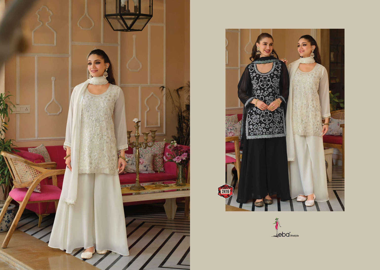 Myror rosy by Myror exclusive heavy work designer readymade salwar kameez ...
