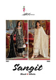 sangeet by Myror exclusive designer embroidered chinon readymade salwar kameez